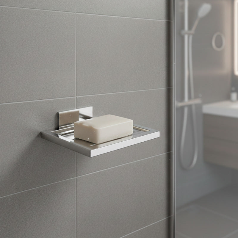 Porta Sabonete SIGA Inox 304 - Base Polida - Fixação Premium