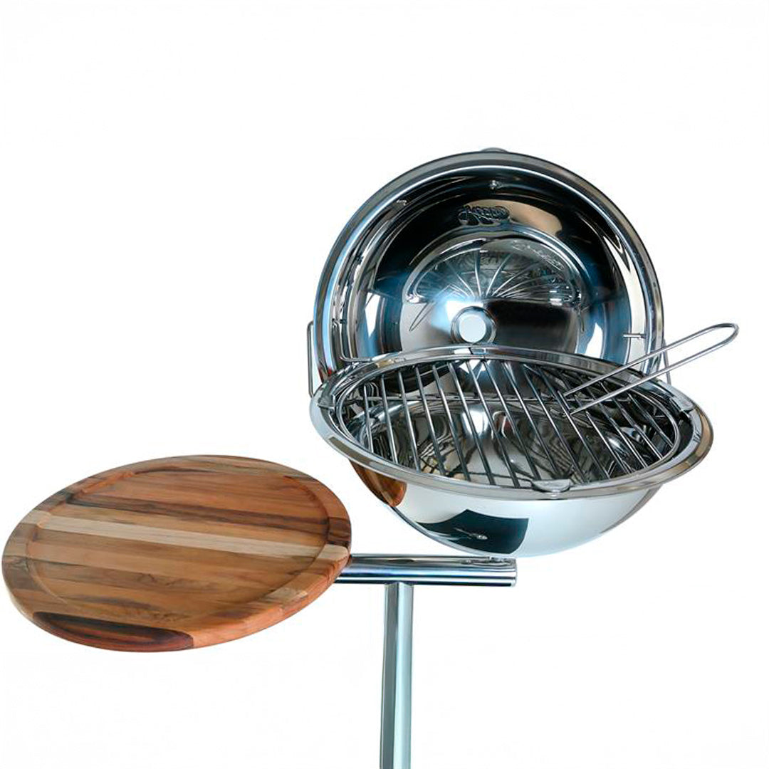 Churrasqueira Náutica SIGA Inox 304 Redonda – Haste T – Kit Completo