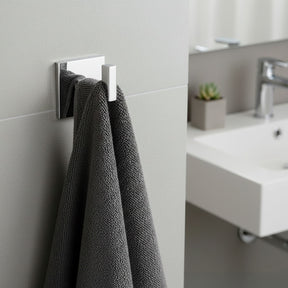 Cabideiro SIGA Inox 304 Quadrado Polido – Fixação Premium