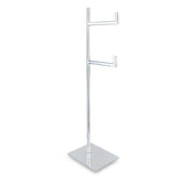 Porta Papel Higiênico SIGA Duplo de Chão Inox 304 – Base Robust Polido