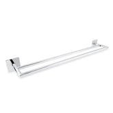 Porta Toalha de Banho Duplo SIGA Inox 304 – Base Polida – Fixação Premium