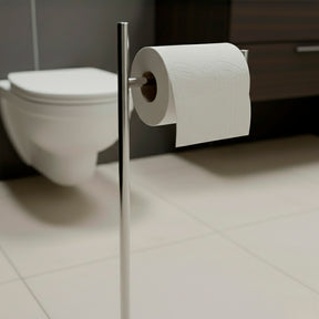 Porta Papel Higiênico SIGA de Chão Inox 304 – Base Polida Minimal