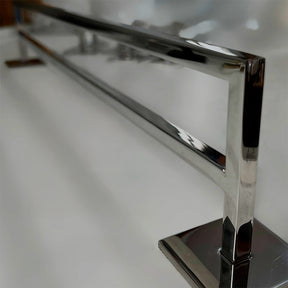 Porta Toalha de Banho Duplo SIGA Inox 304 – Base Polida – Fixação Premium