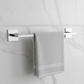 Porta Toalha de Rosto Simples SIGA Inox 304 – Base Polida – Fixação Premium