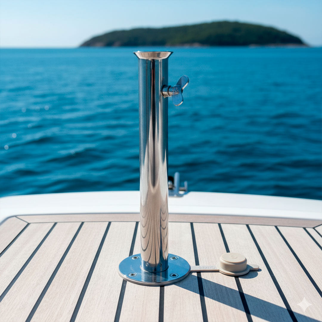 Porta Ombrelone SIGA Inox 304 44 mm – Náutico – Kit