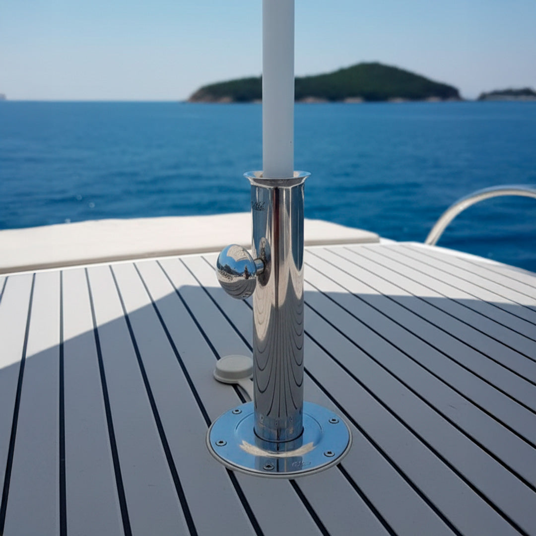 Porta Ombrelone SIGA Inox 304 50 mm – Náutico – Kit