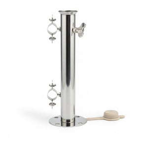 Suporte Porta Guarda-sol SIGA Inox 304 38 mm – Para Guarda Mancebo – Articulado