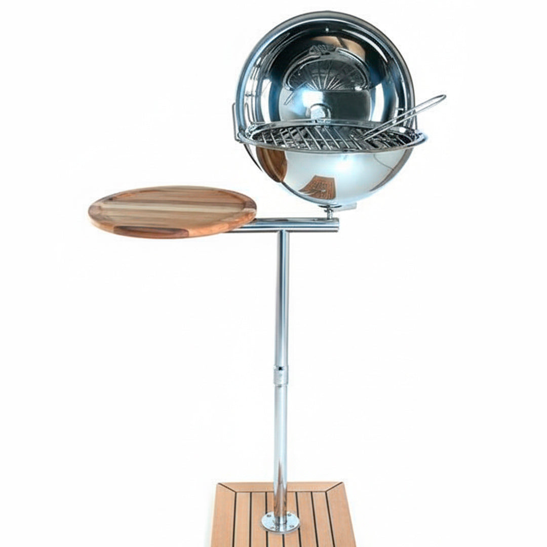 Churrasqueira Náutica SIGA Inox 304 Redonda – Haste T – Kit Completo