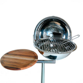 Churrasqueira Náutica SIGA Inox 304 Redonda – Haste T – Kit Completo